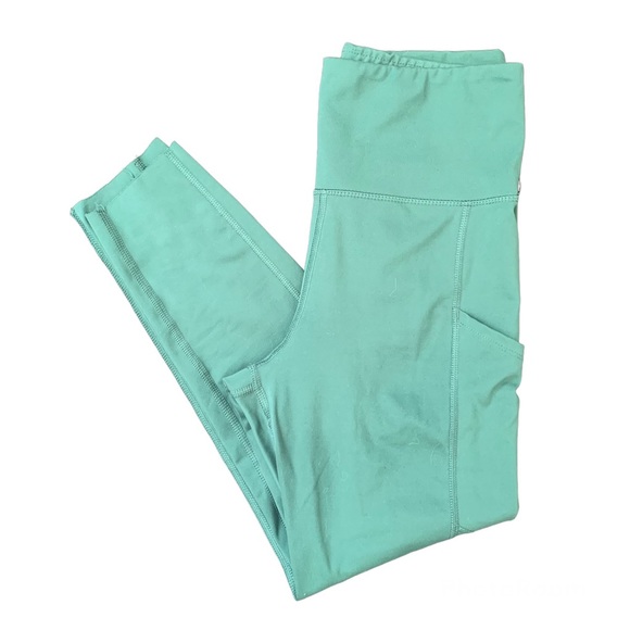 AE Teal High Waisted Pocket Leggings - Picture 2 of 4